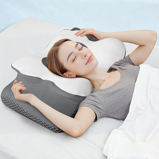 Cervical Neck Pillow – Ergonomic Memory Foam Pillow for Neck Support, Side Back & Stomach Sleepers