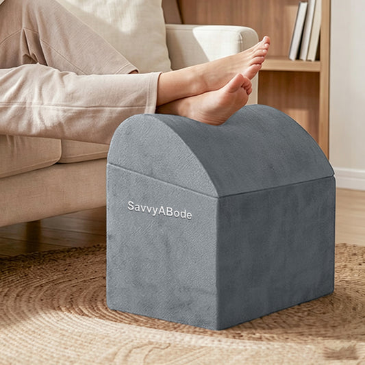 Adjustable Foot Rest Under Desk – Ergonomic Memory Foam Foot Stool for Office, Home & Work Comfort