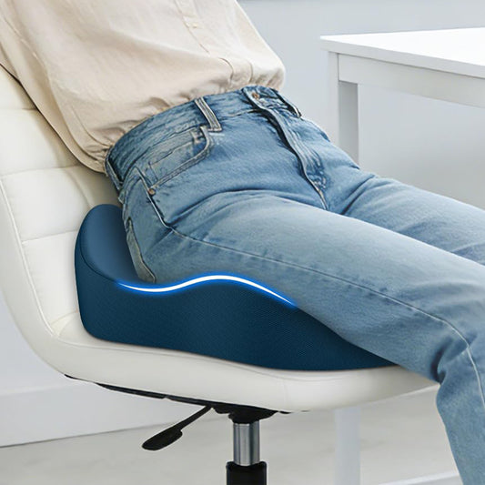 Extra Large Donut Seat Cushion – Ergonomic Memory Foam Tailbone Cushion for Office Chair, Car & Home Use